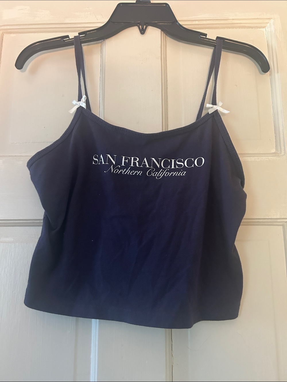 wild fable Navy Graphic Cami with White Script